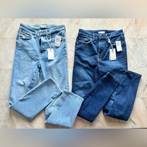 Good American Jeans, Dark Wash & Light Wash, OS, NEW
